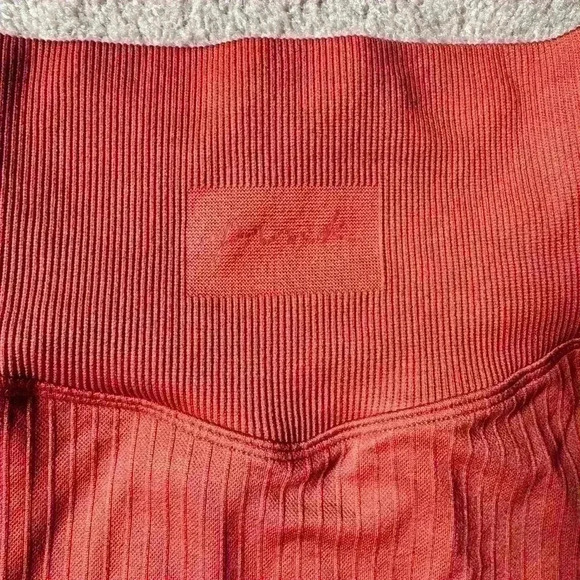 VICTORIA’S SECRET Pink Active Seamless  Leggings Orange Size Large - Picture 5 of 5